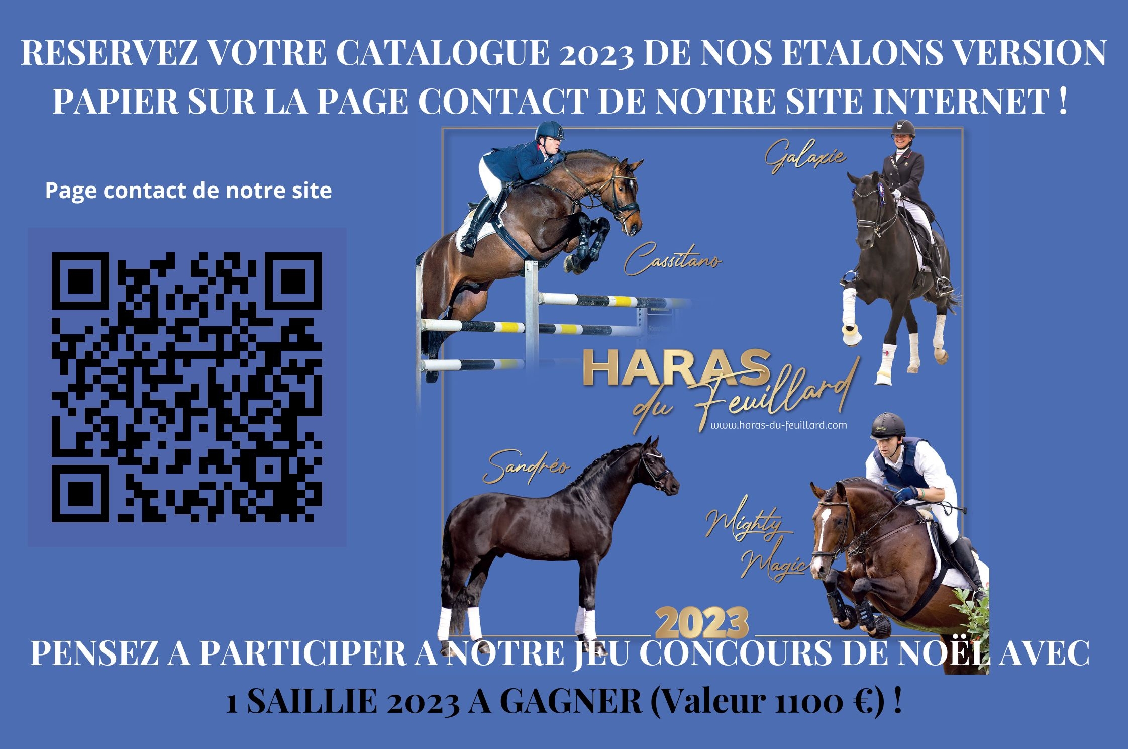 PENSEZ A RESERVER VOTRE CATALOGUE 2023 DE NOS ETALONS !